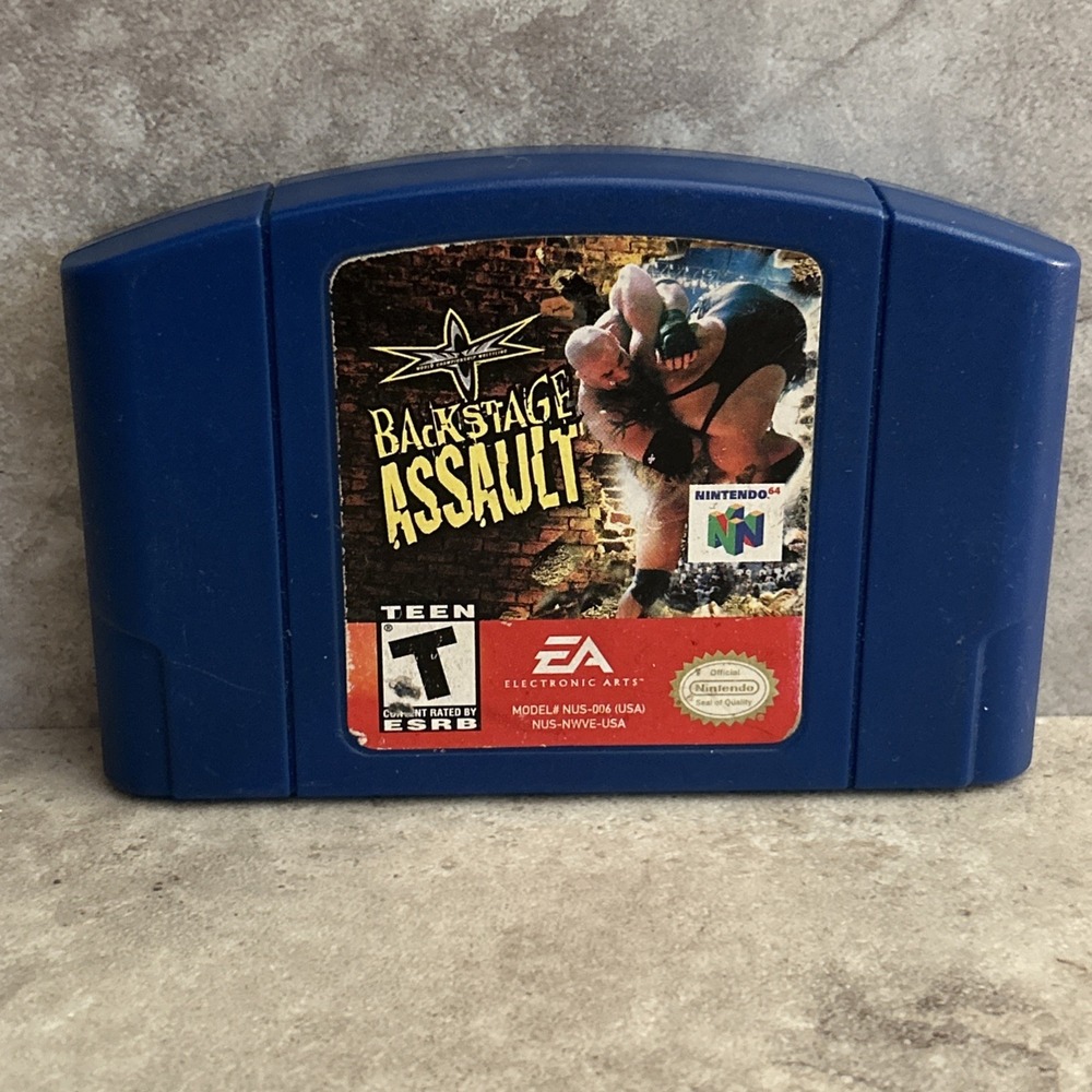 WCW Backstage Assault (Nintendo 64, 2000) N64 Authentic